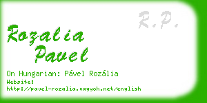 rozalia pavel business card